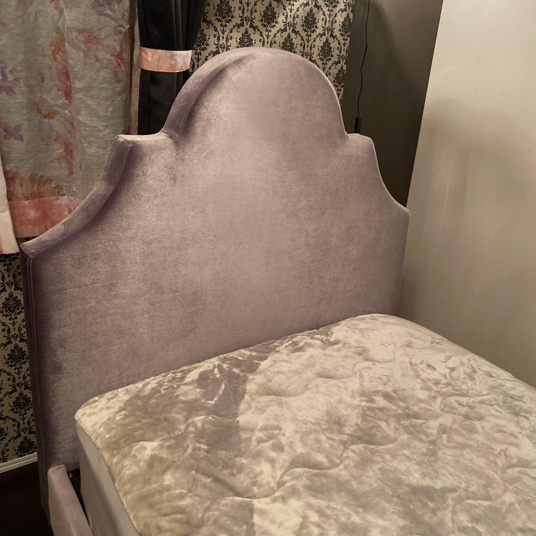 Francfranc ブリッサクラウン　シングルベッド　グレー　美品