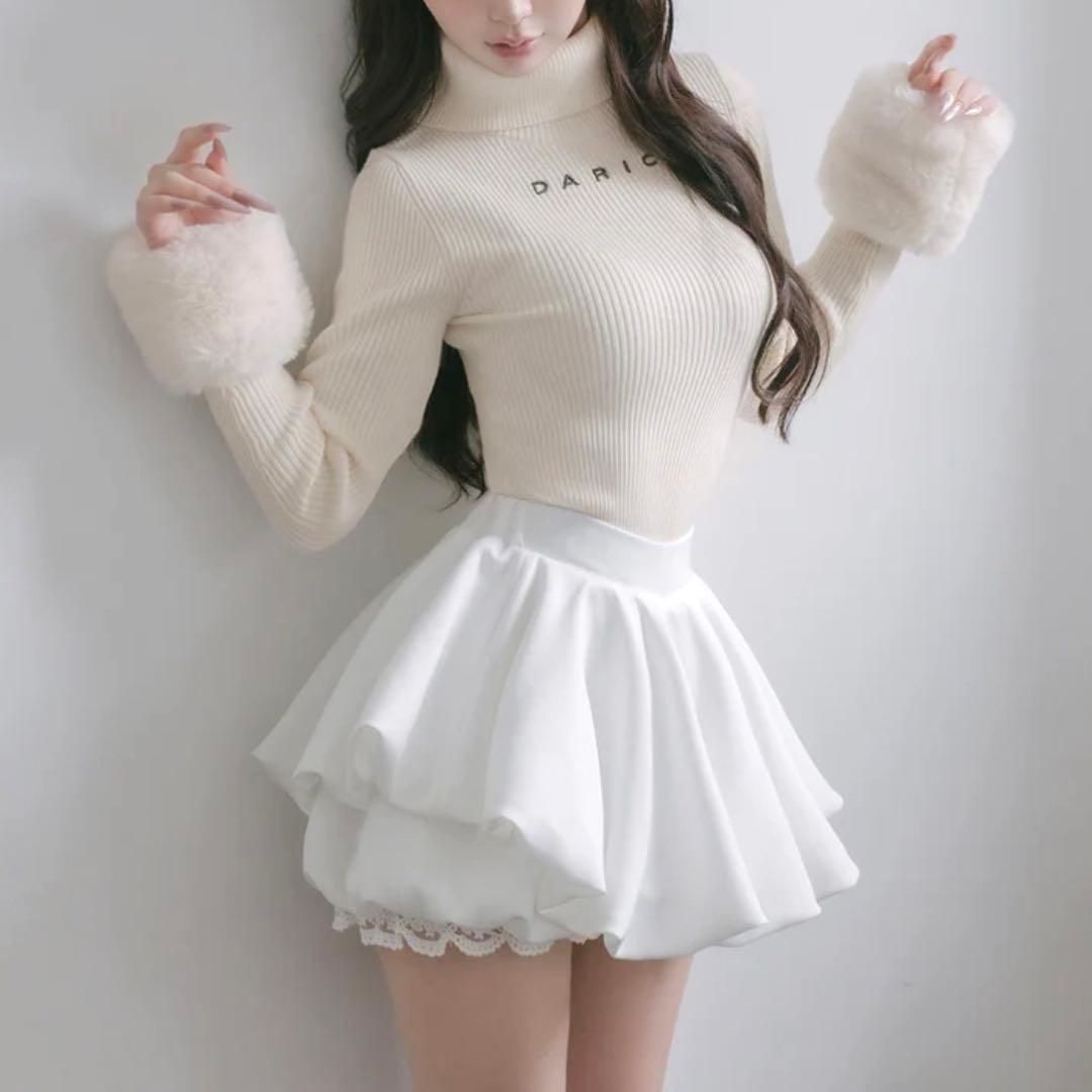 【美品】ボリュームバルーンミニスカート