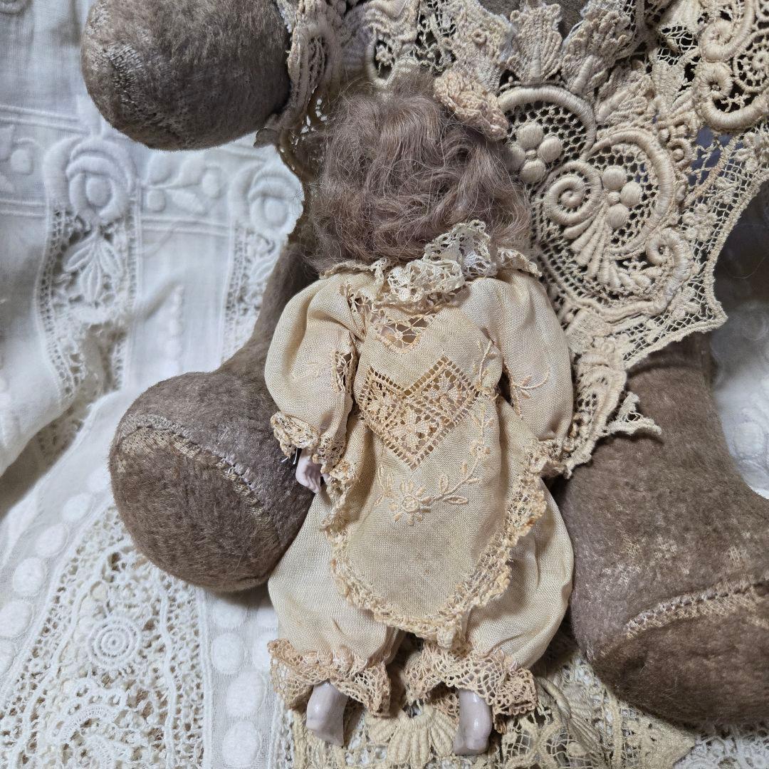 アンティークミニョネット　アンティークビスクドール