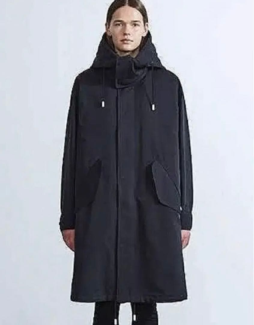 【美品】THE RERACS /モッズロングコート　BLACK 36