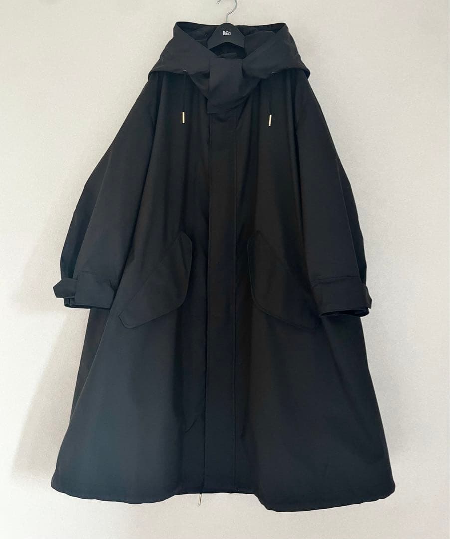 【美品】THE RERACS /モッズロングコート　BLACK 36