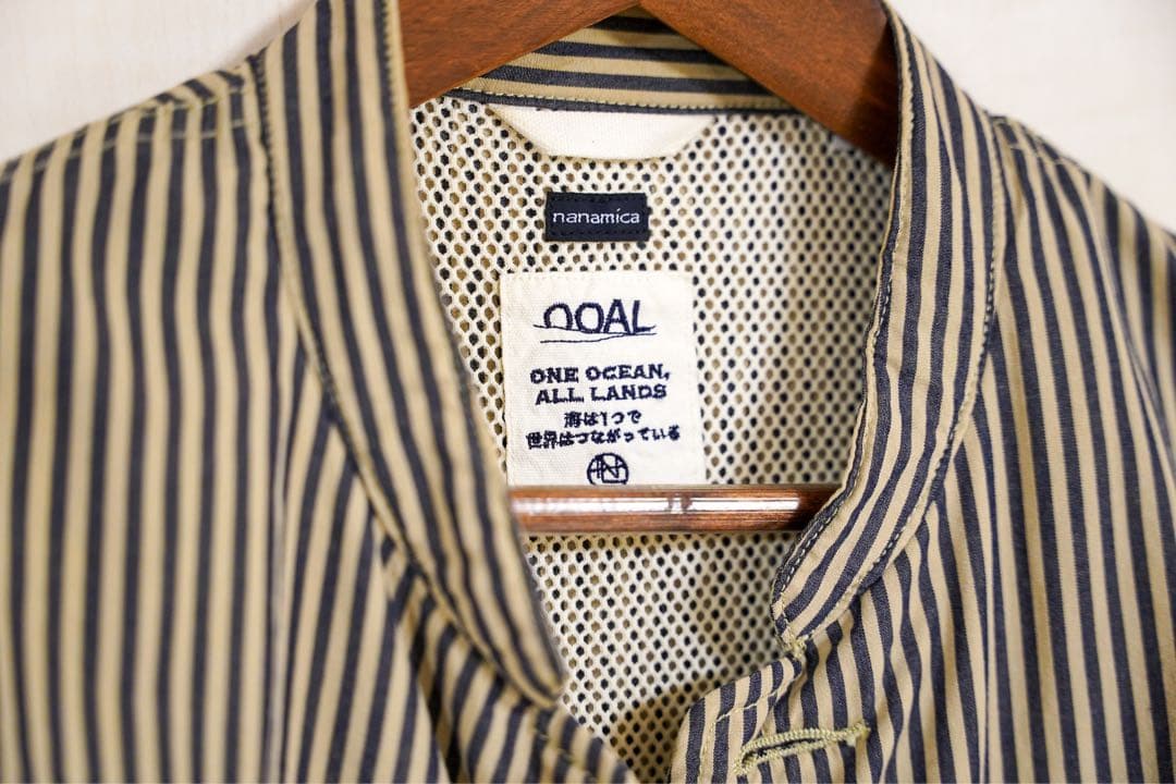 ナナミカ　nanamica Band Collar Stripe Jacket
