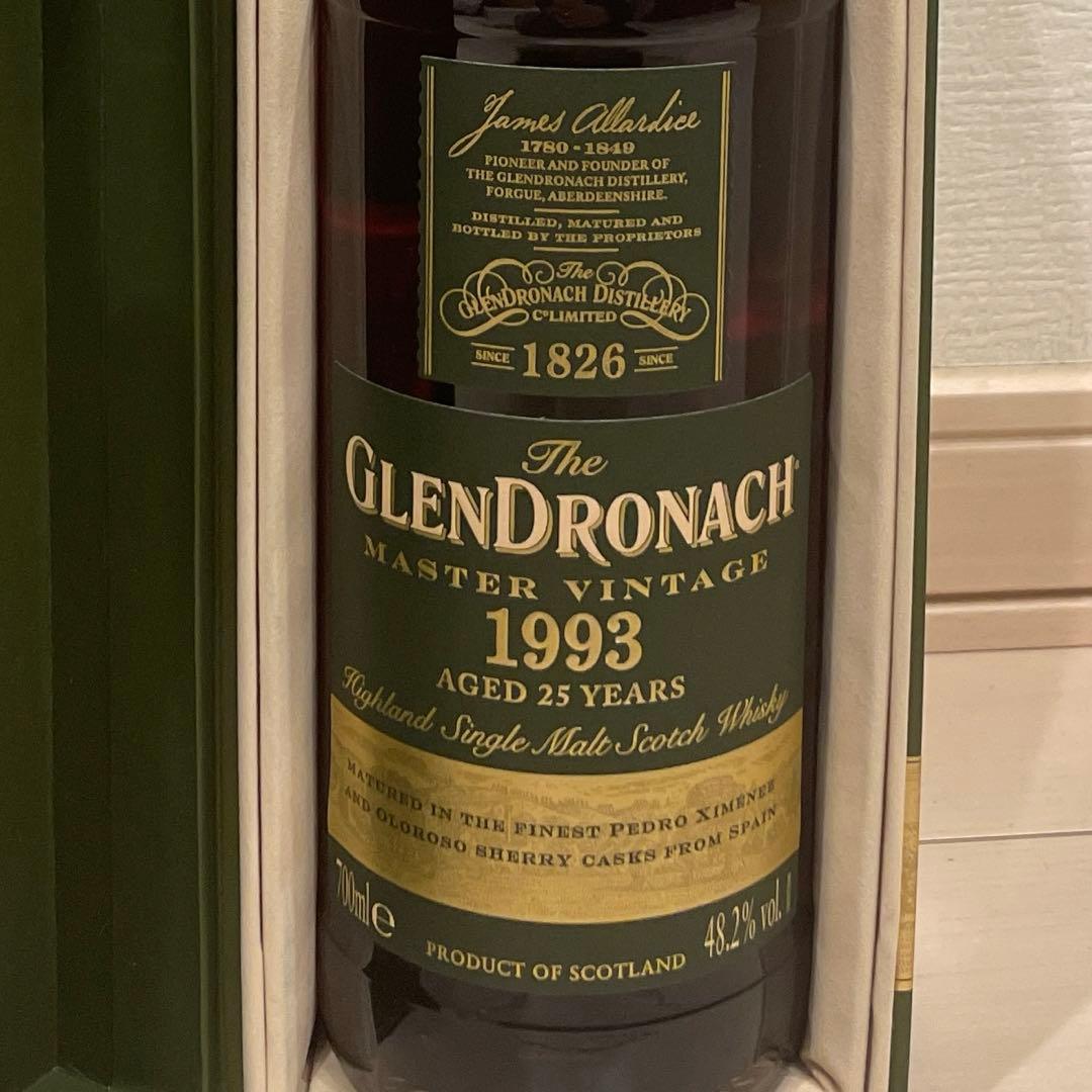 新品　グレンドロナック　1993 25年 ウイスキー　マスターヴィンテージ