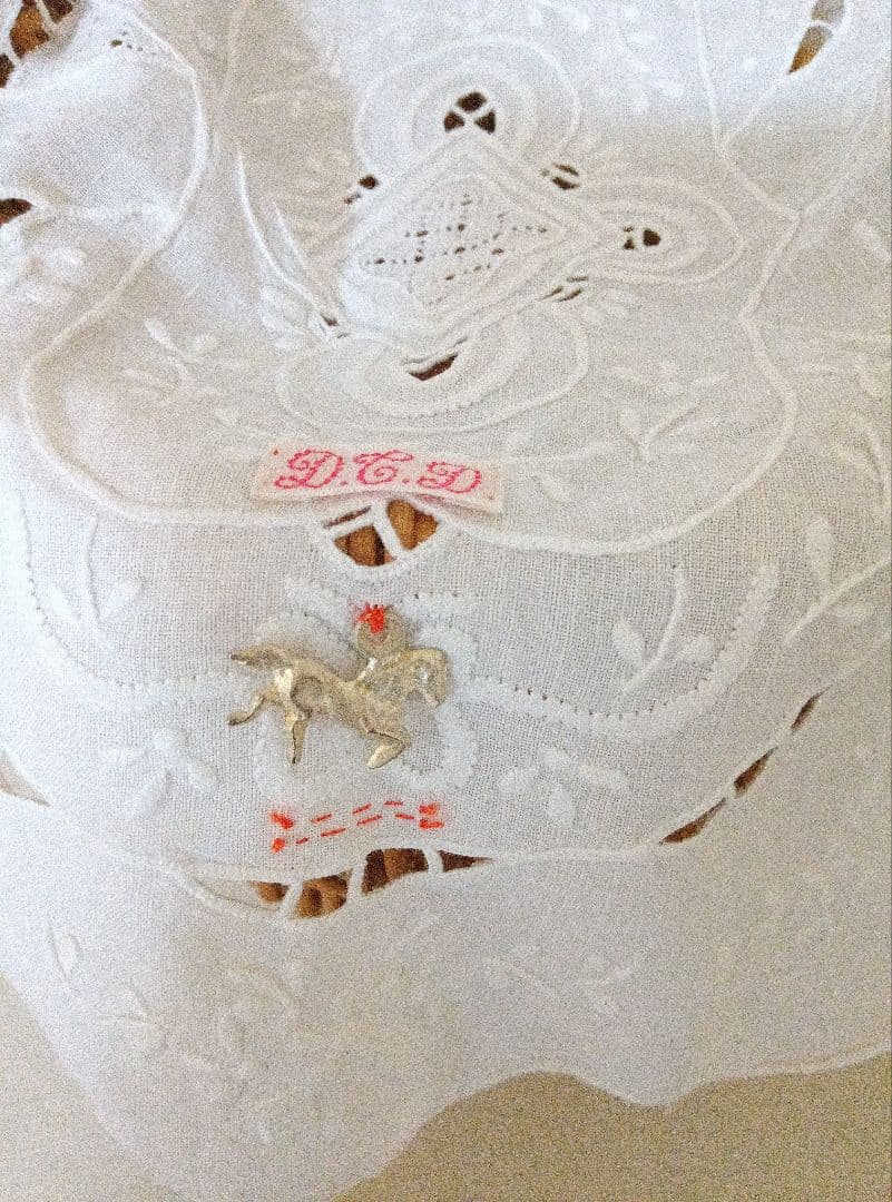 新品タグ付き堀川波さんdot to dotアンティークレース付きカゴバッグ