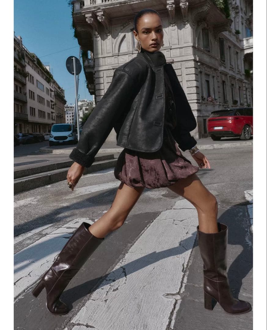 タグ付新品★ZARAの80%ダウン-20%フェザーフーデッドジャケット★Mサイズ