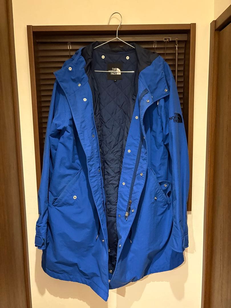 ノースフェイス　モッズコート　ブルー　L