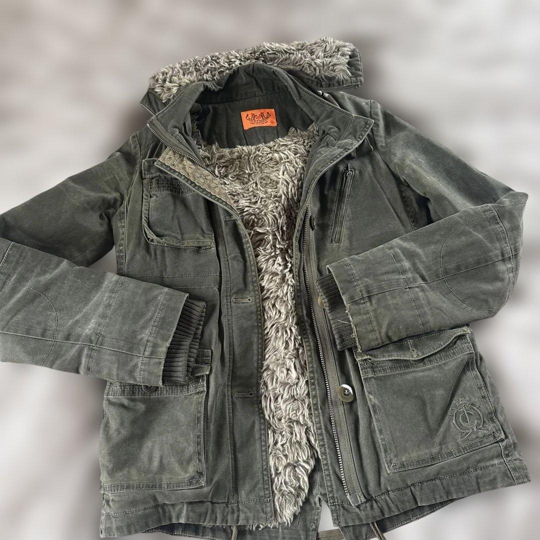 JUICY COUTURE フリースモッズコート S