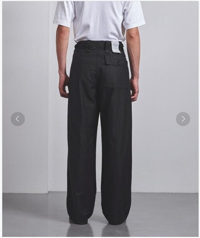 【新品】ユナイテッドアローズ/シオタ ミリタリーパンツ ブラック L