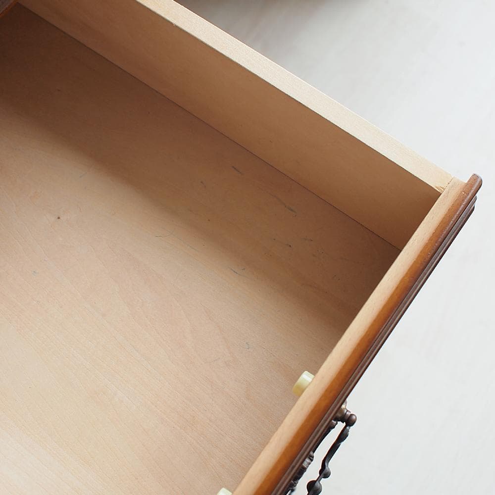 オールドカリモク コロニアル 両袖デスク 鍵無 ビンテージ ZR24010