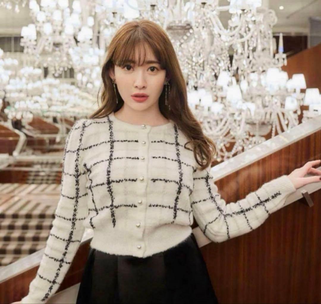 トップス Bouncy Check Knit Pullover herlipto