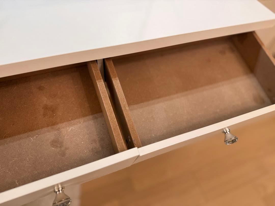 【送料込】三面鏡ドレッサー (イス別出品) ホワイト