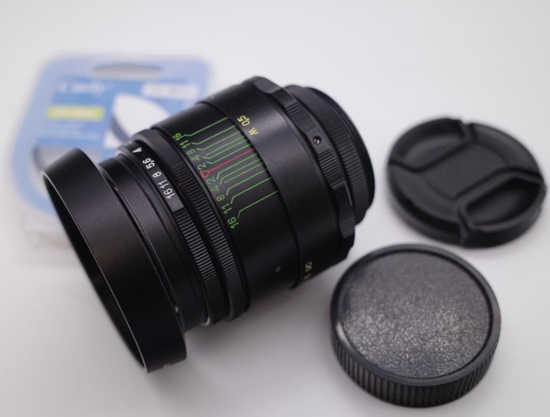 83 希少【希少】スクエア絞り未使用　ぐるぐるボケ　 ヘリオス　44-2 M42