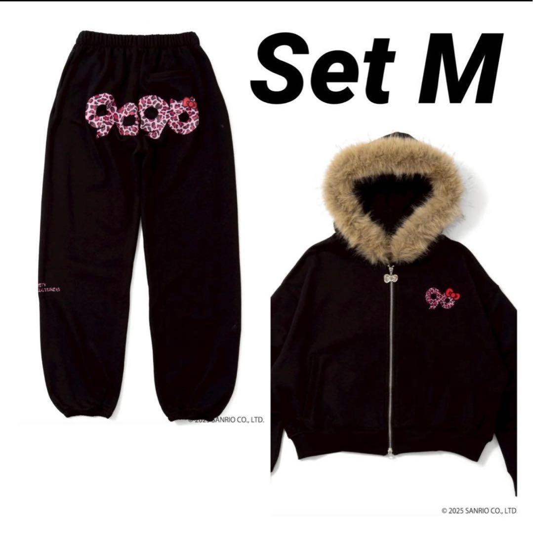9090 セットアップ HELLO KITTY 90 Logo Hoodie M