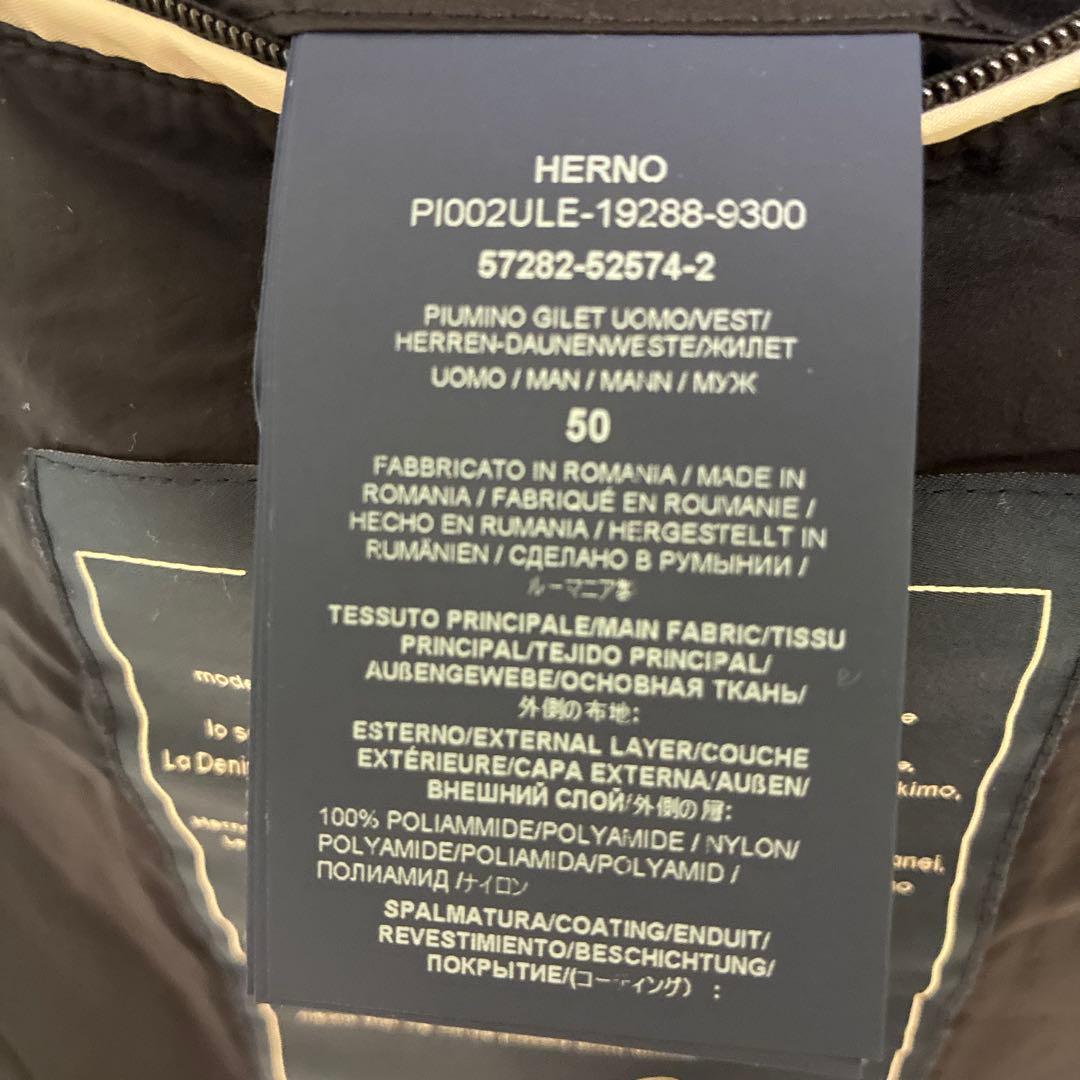 J*G様 【美品】早い物勝ちHerno ブラック ダウン　ベスト　ジレ　ヘルノ
