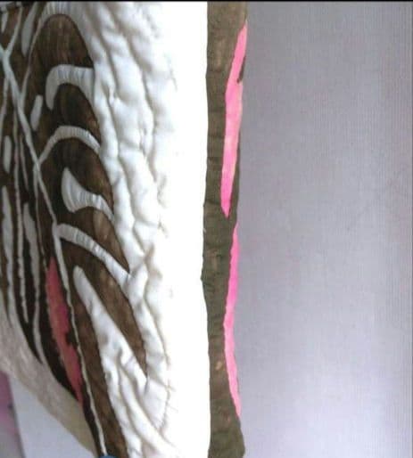 ハワイアンキルト　モンステラ葉デザイントートバッグ