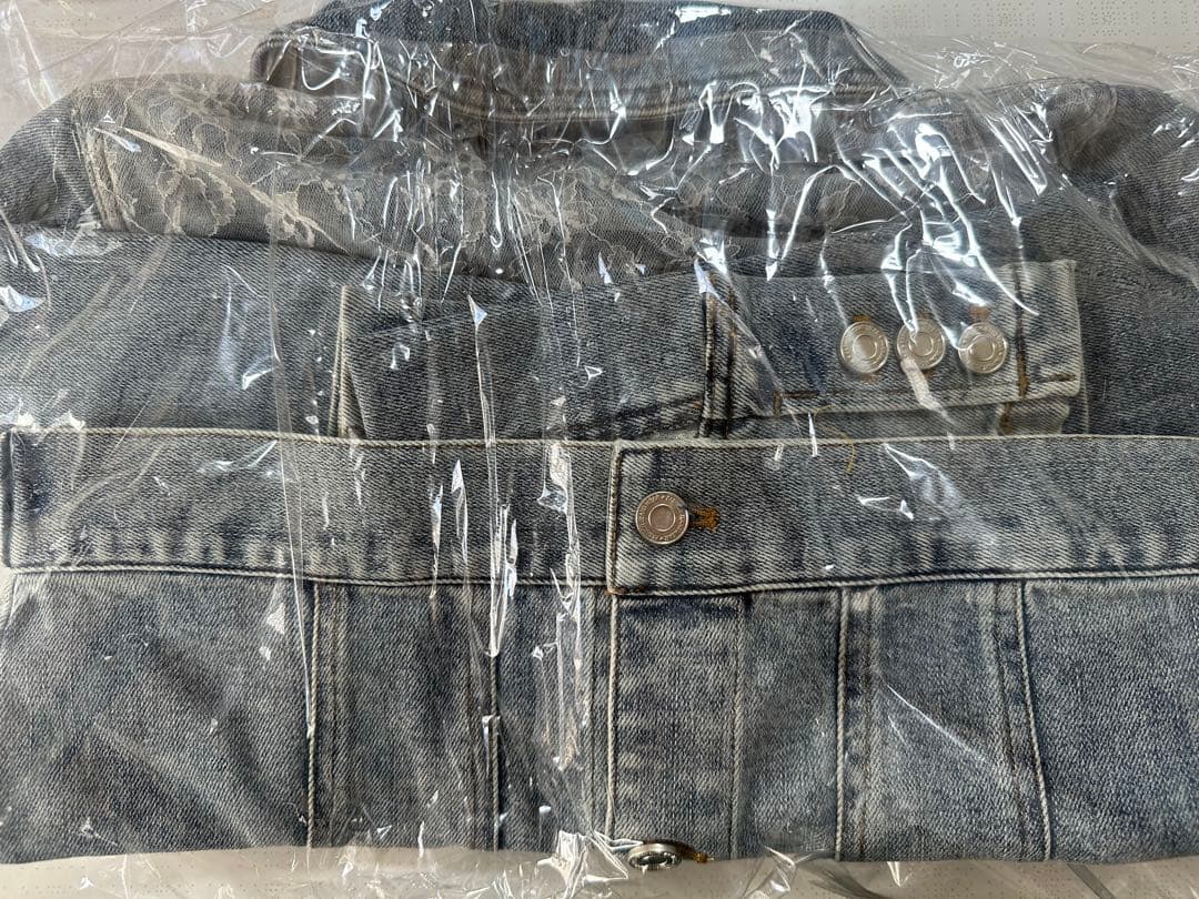 ジャケット・アウター yilon BLOSSOM LACE DENIM JACKET