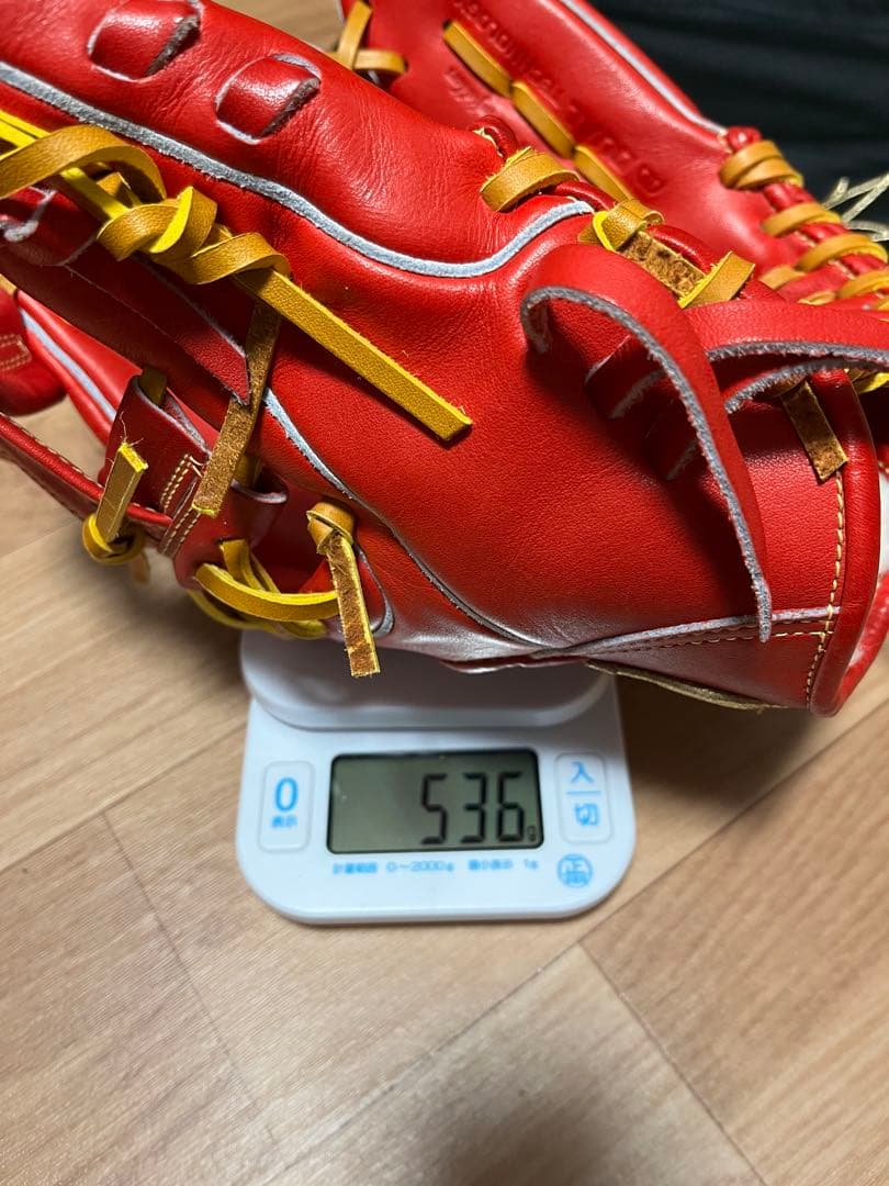 ウィルソンスタッフ デュアル 硬式内野手用DO型 Eオレンジ×タン紐