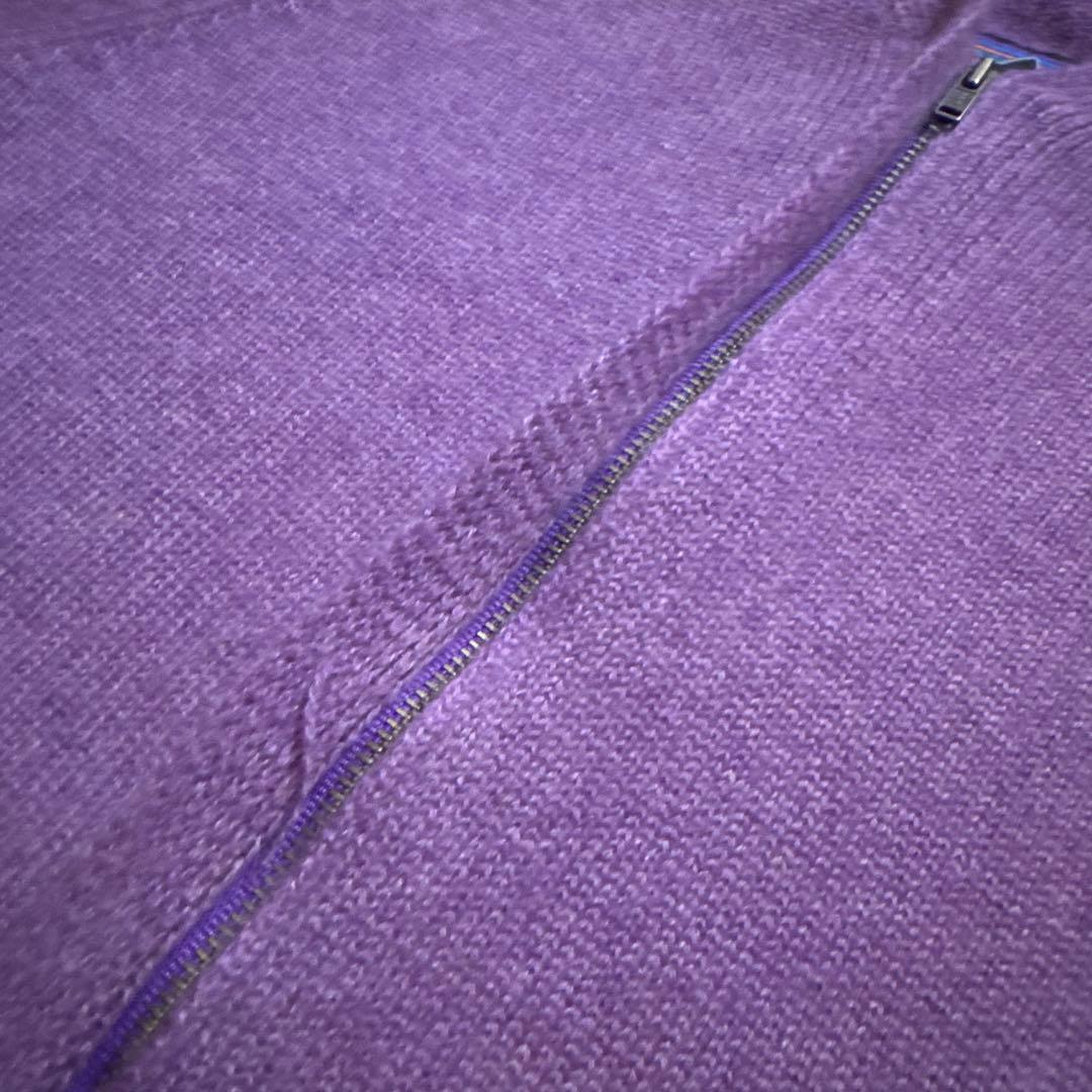 パタゴニア　カシミヤ　100% ニットパーカー　パープル　S