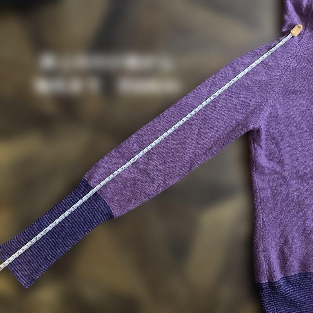 パタゴニア　カシミヤ　100% ニットパーカー　パープル　S