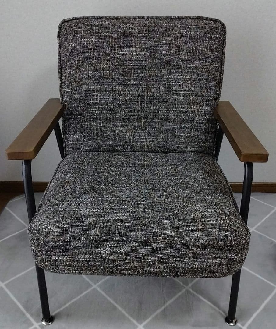 1人掛けソファ　ブラウン　リクライニング