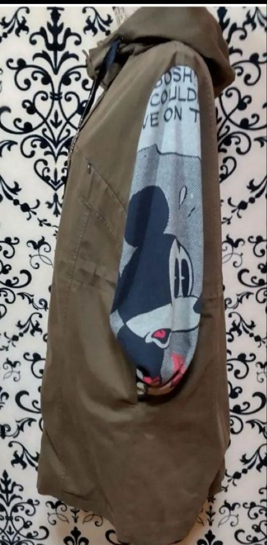 1回着 Desigual Disny ミッキーコラボ モッズコート