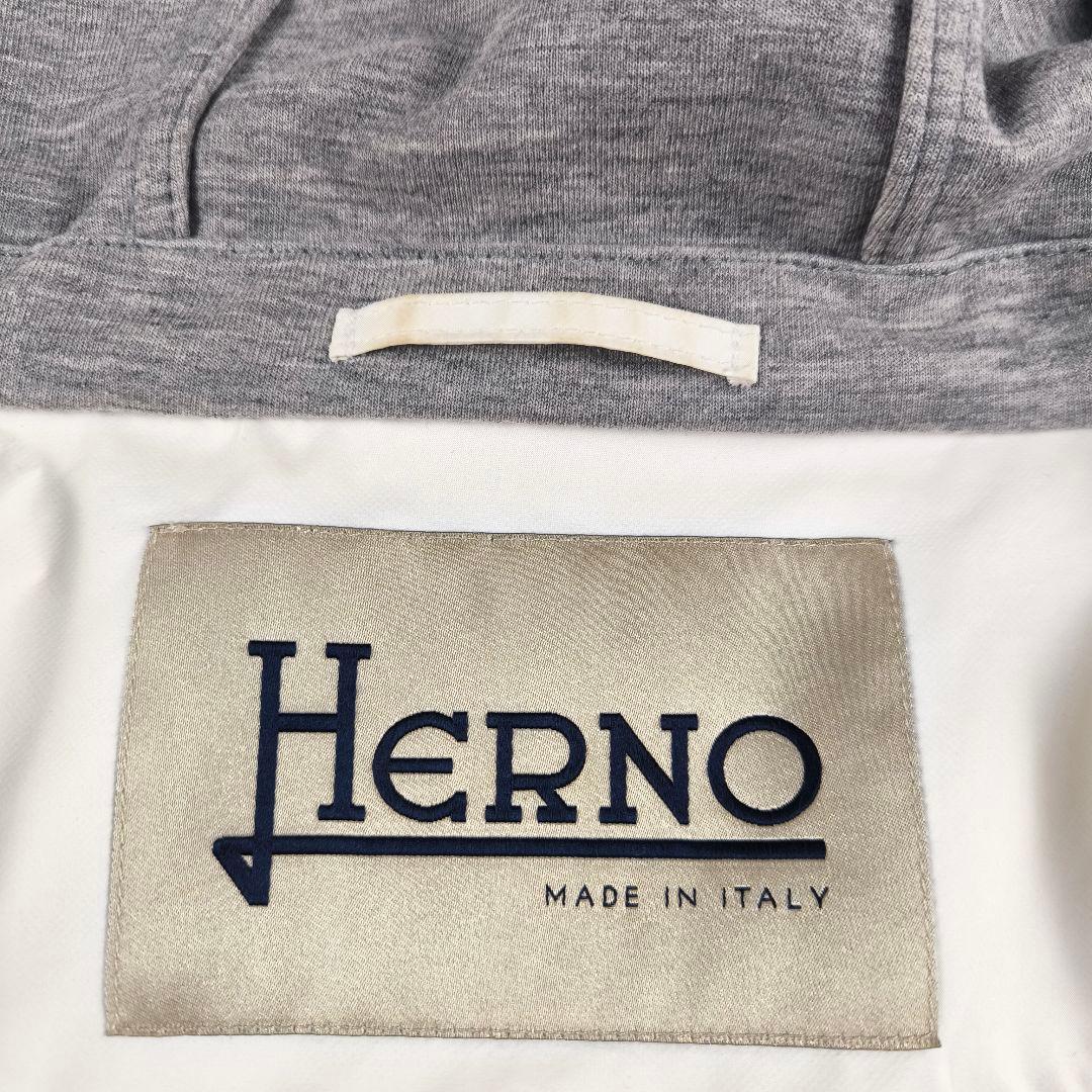 【みっちゃん様】HERNO ヘルノ ジップアップ 切り替え パーカー 48 L