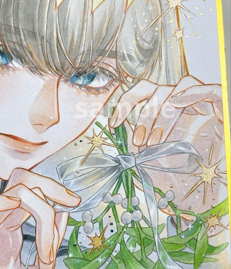 m*可様 ✴︎ オベロン ✴︎　手描き　イラスト　寸松庵色紙