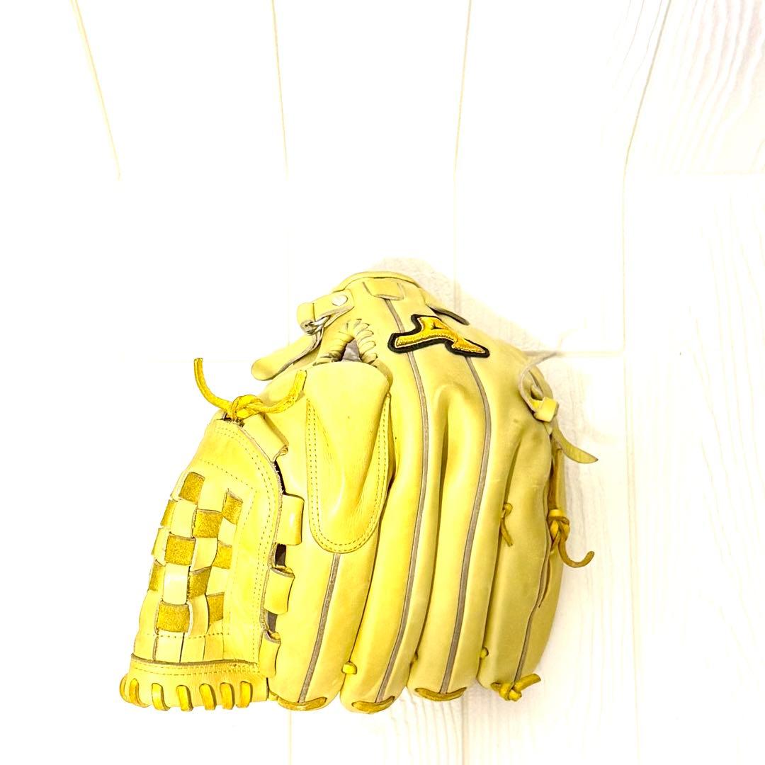 Mizuno Pro 軟式 グローブ イエロー