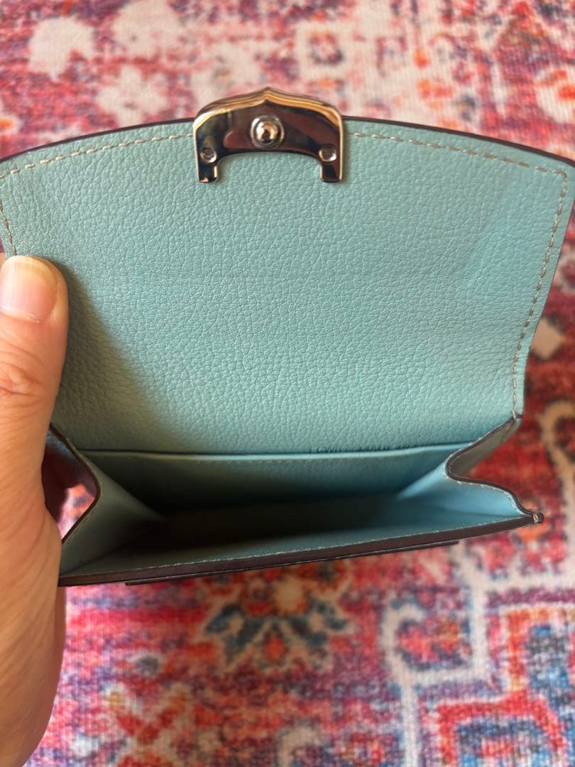 Cartier カルティエ ミントグリーン 名刺入れ カードケース レディース