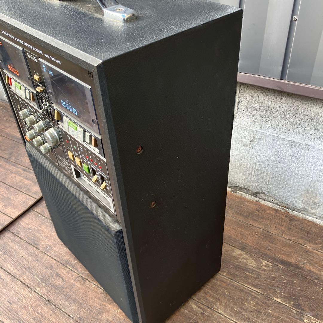 D-4 日立 8トラック プレーヤー ダブルカセットレコーダー TRQ-111K