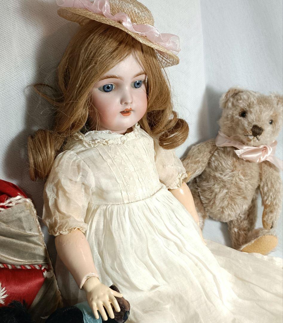 S5⭐アンティークビスクドール　シモン＆ハルビック　ハンドワークWネーム⭐難あり