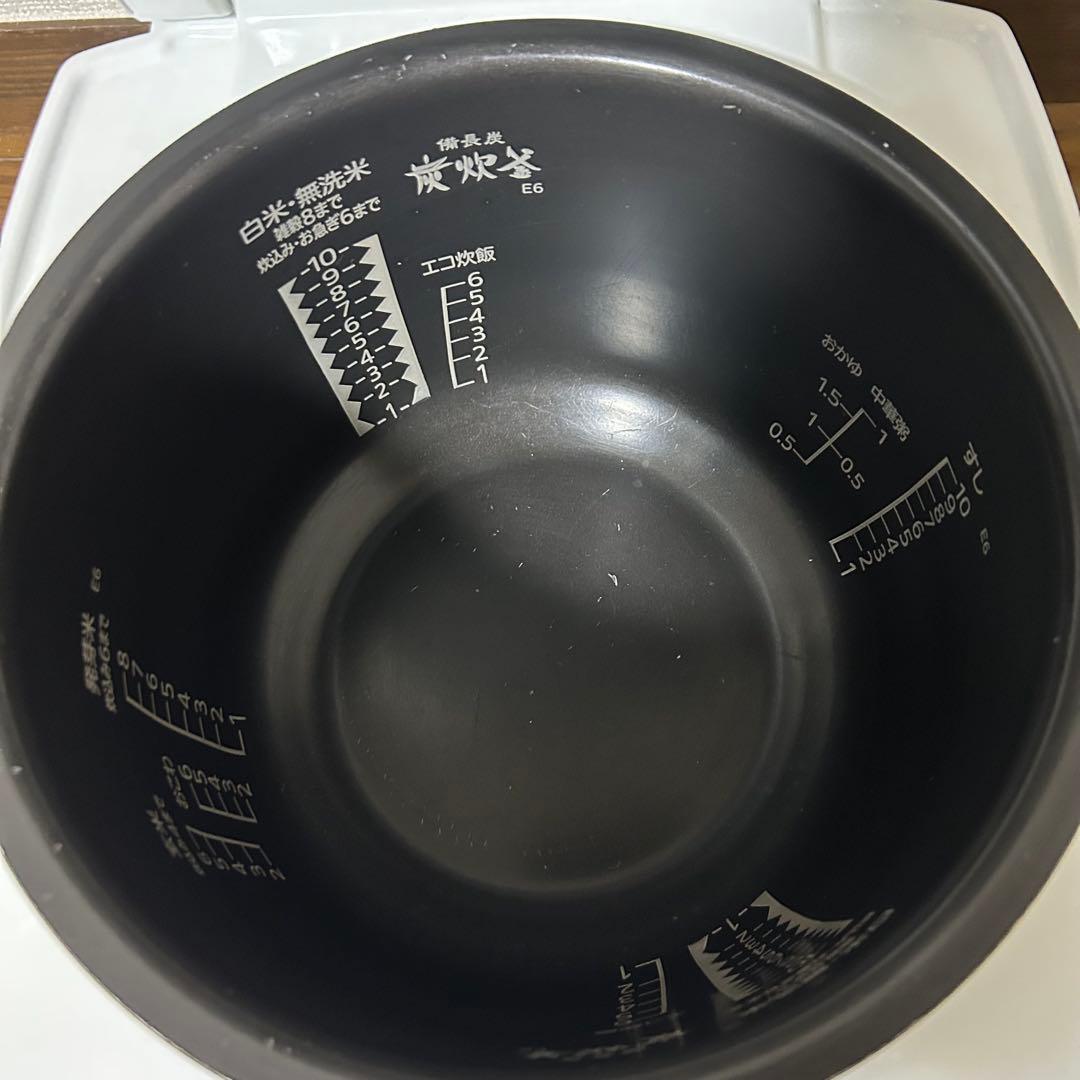 三菱 炭炊釜 1升炊 NJ-KSE186-W IHジャー 炊飯器