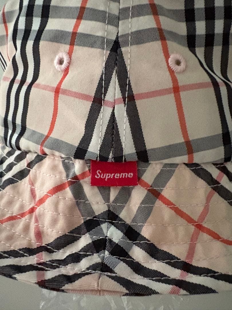 supreme burberry Crusher pink バケットハット