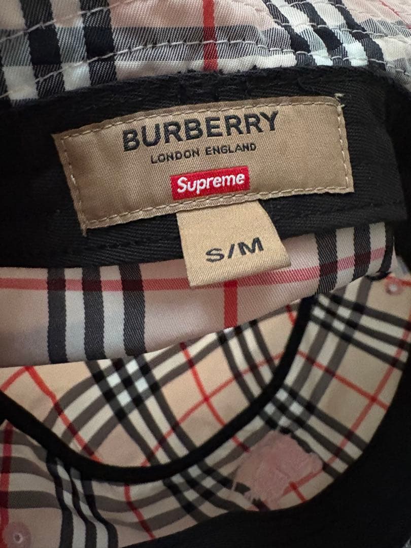 supreme burberry Crusher pink バケットハット
