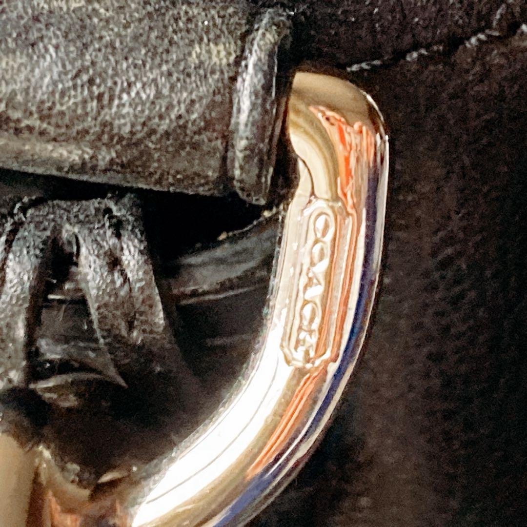 COACH コーチ 2way ボストンバッグ 南京錠 鍵 カデナ 黒 大容量収納