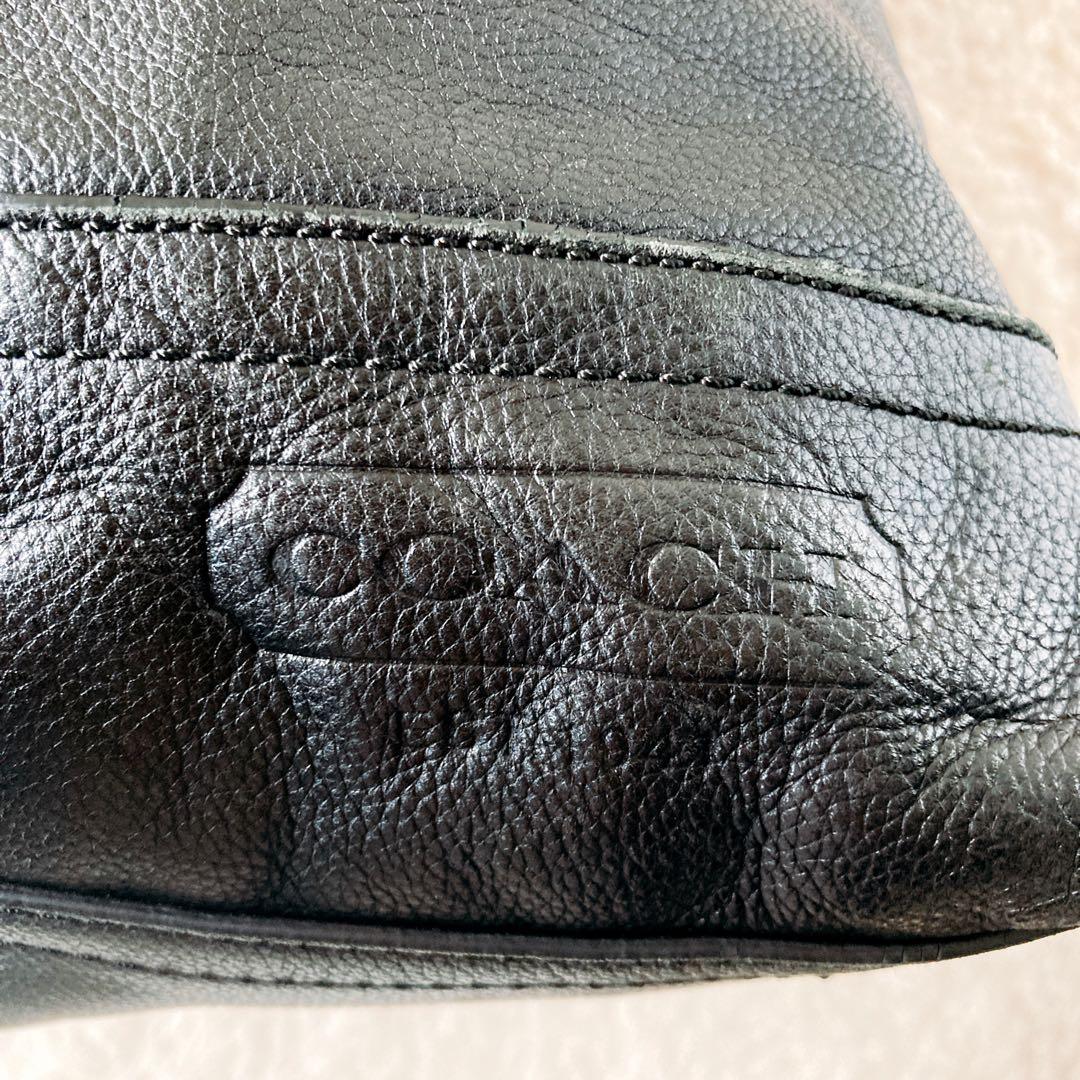 COACH コーチ 2way ボストンバッグ 南京錠 鍵 カデナ 黒 大容量収納