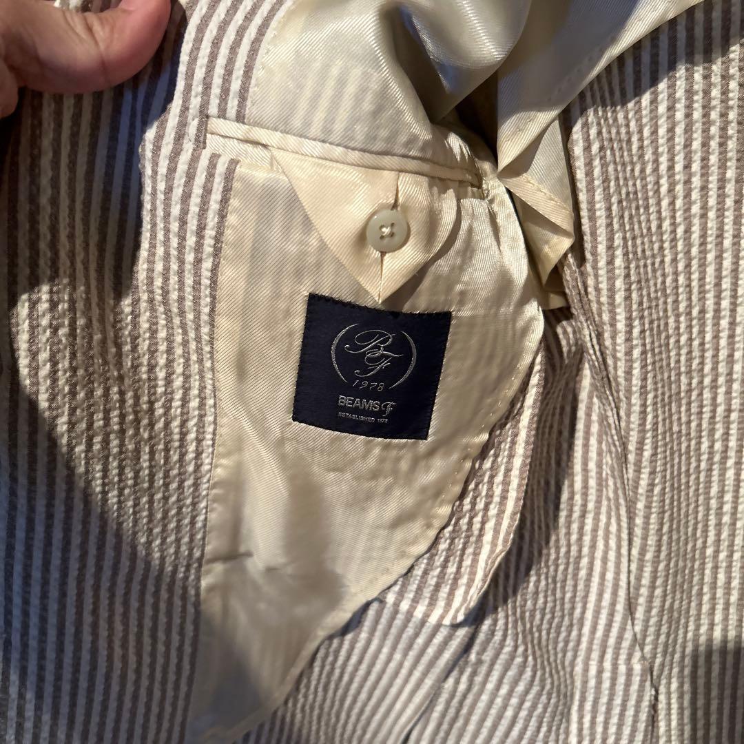 キャロビームスエフ　シアサッカージャケット　44