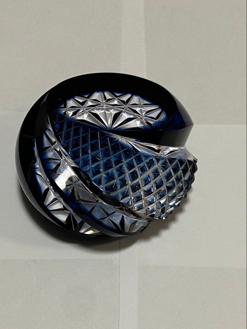 島津　薩摩切子　ペーパーウエイト