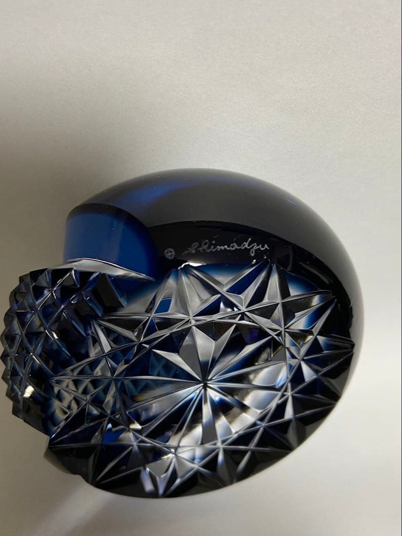 島津　薩摩切子　ペーパーウエイト