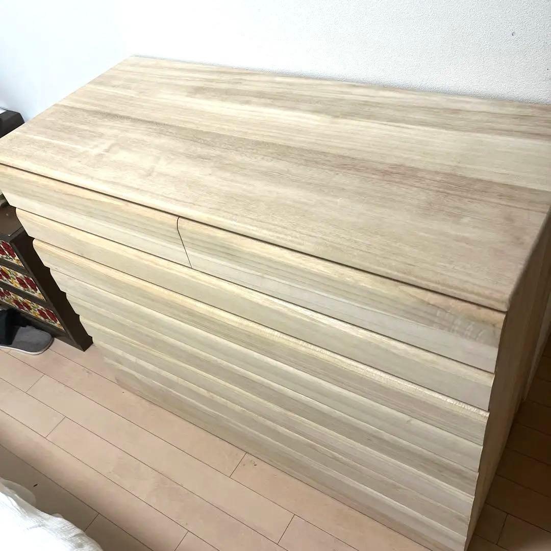 桐箪笥　桐タンス　チェスト　桐　箪笥　美品　キャスター付き