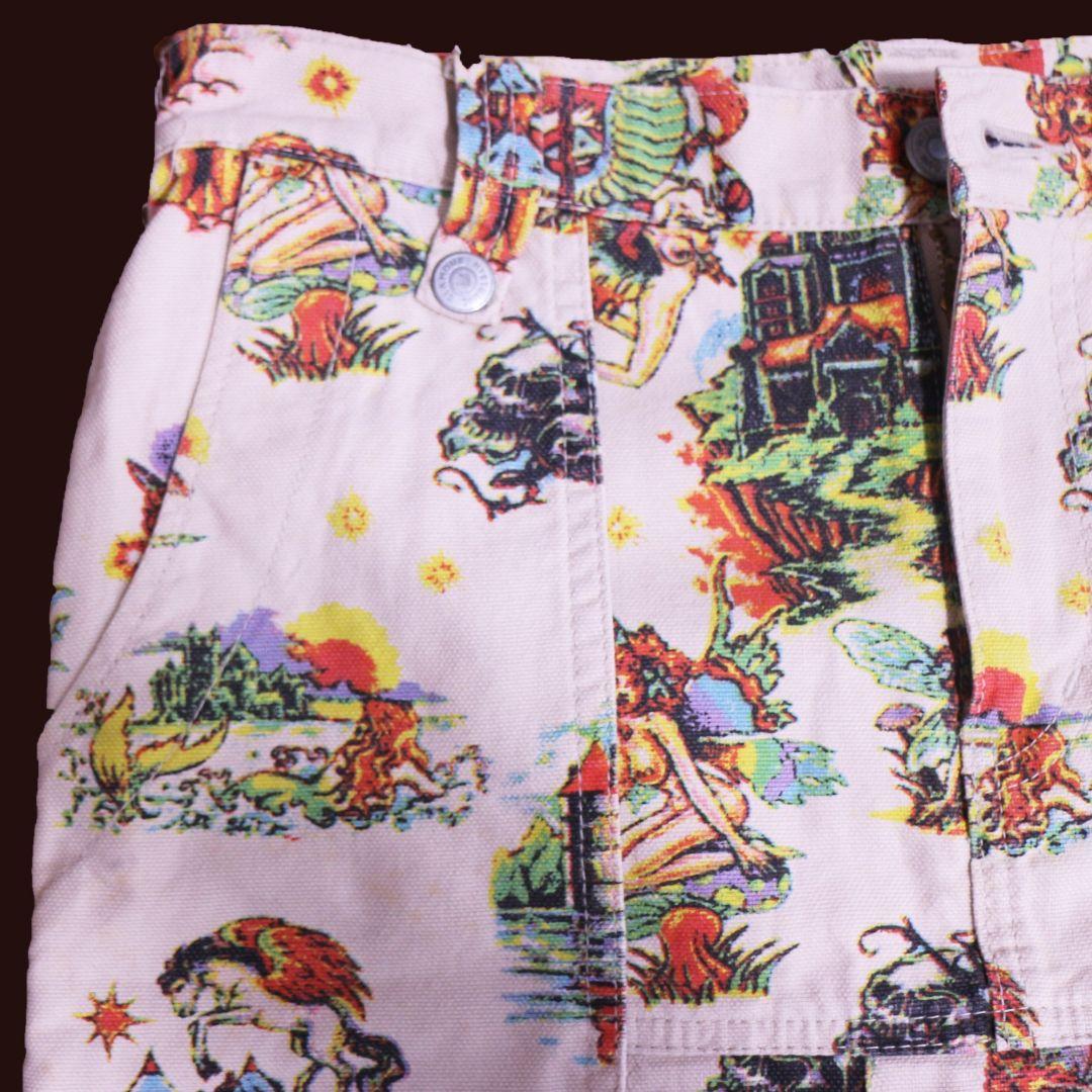 新品 初期ヒステリックグラマー メデューサ 人魚プリント ポーチ付 ミニスカート