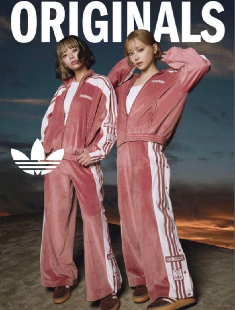 新品 Sサイズ　adidas W ADIBREAK VELOUR TP 礒部希帆