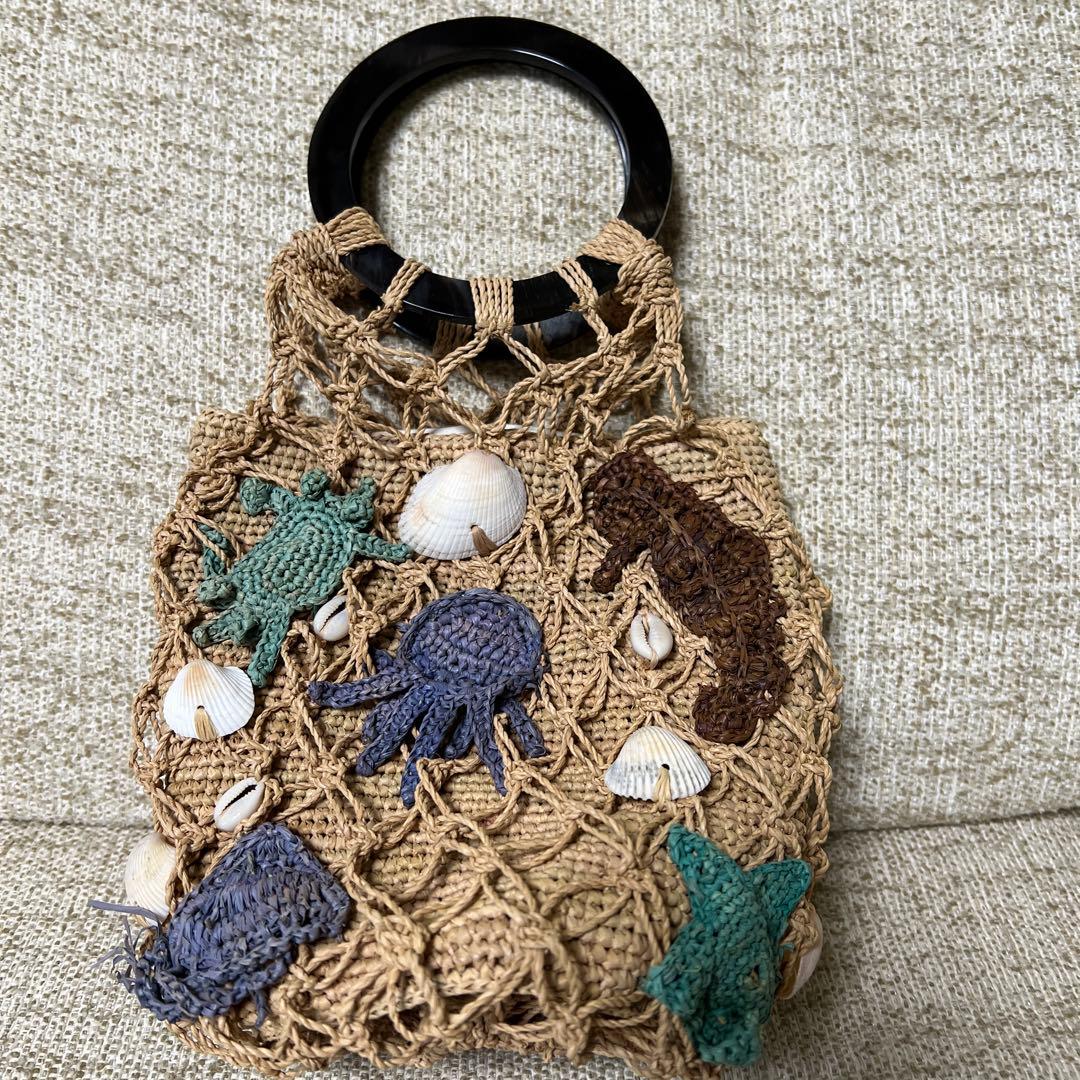 Jamin Puechラフィアかごバッグ