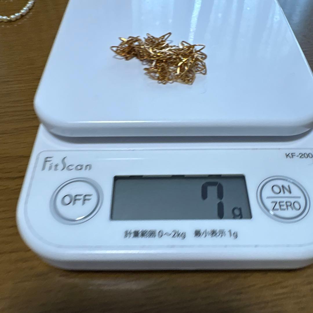 ままんれーぬ18Kチェーンネックレス 箱付き