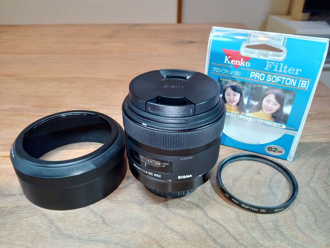レンズフィルター付 希少 SIGMA Art 30mm F1.4 DC 保証付