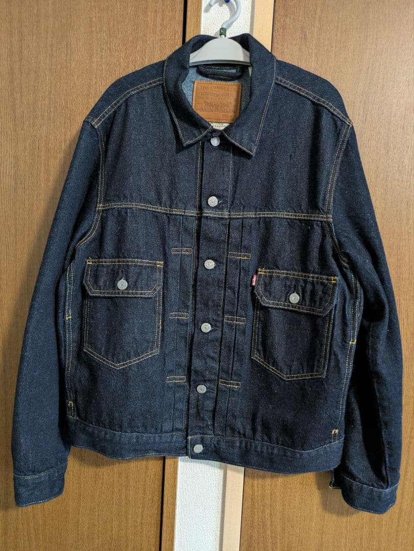 【BIOTOP別注】 LEVI'S 2ndタイプ デニムGジャン ビッグE 濃紺
