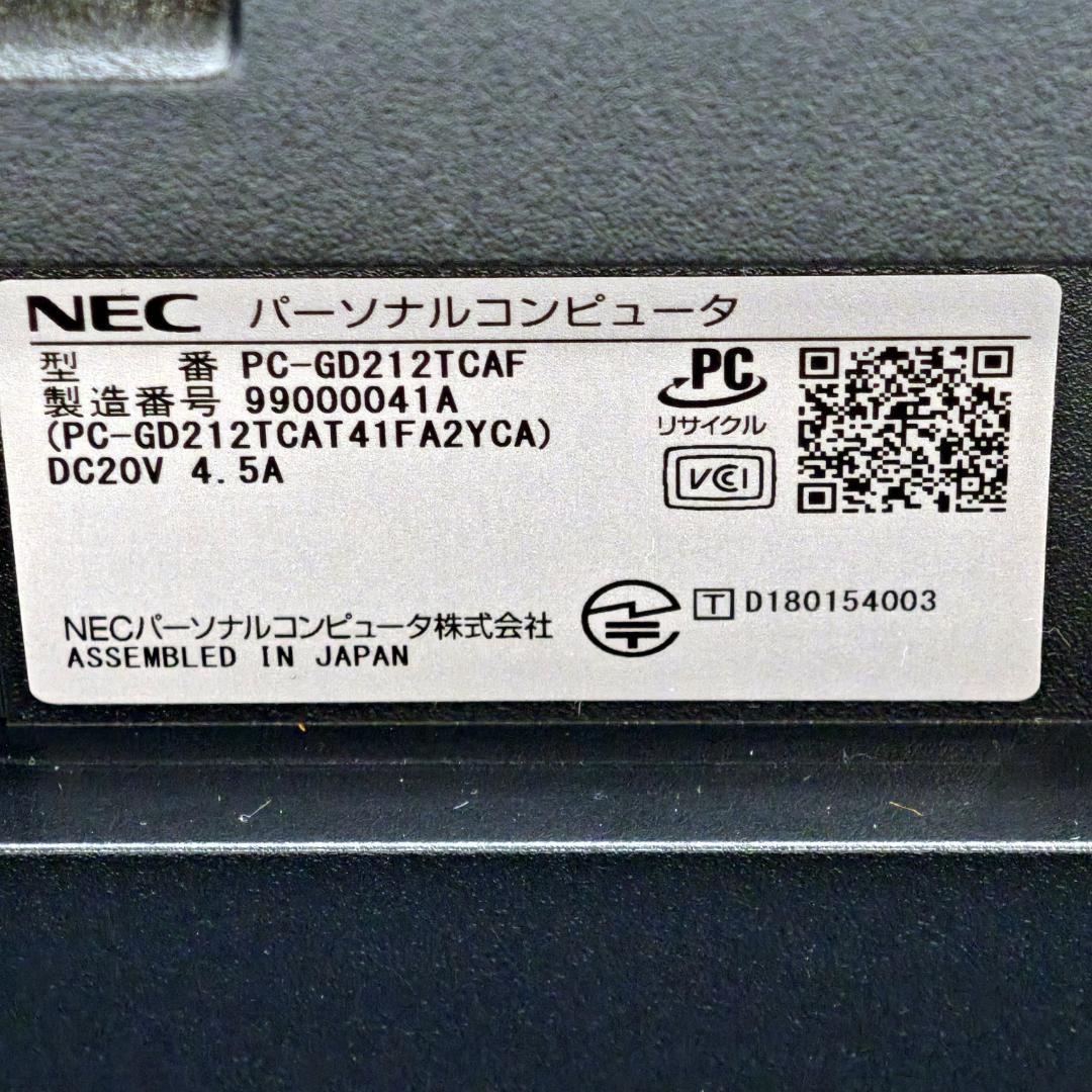 NEC LAVIE GD212T/CF 第8世代i3＆SSD搭載液晶一体型PC