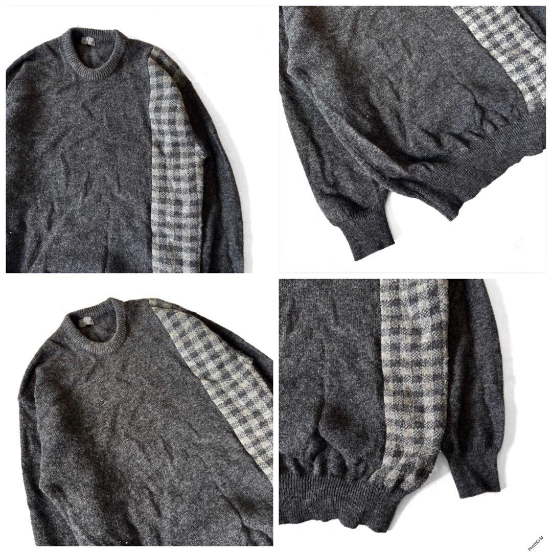 80's CDGH 切替 ウール ニット ジャケット コート パンツ 稀少