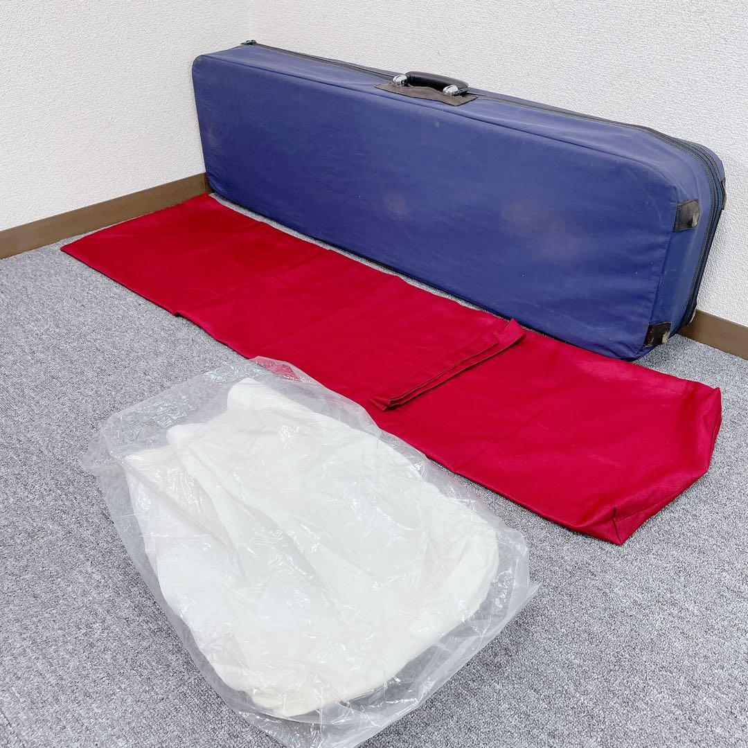 津軽三味線 丸打胴 2本溝 紅木 太棹 付属品多数 和楽器 民謡楽器