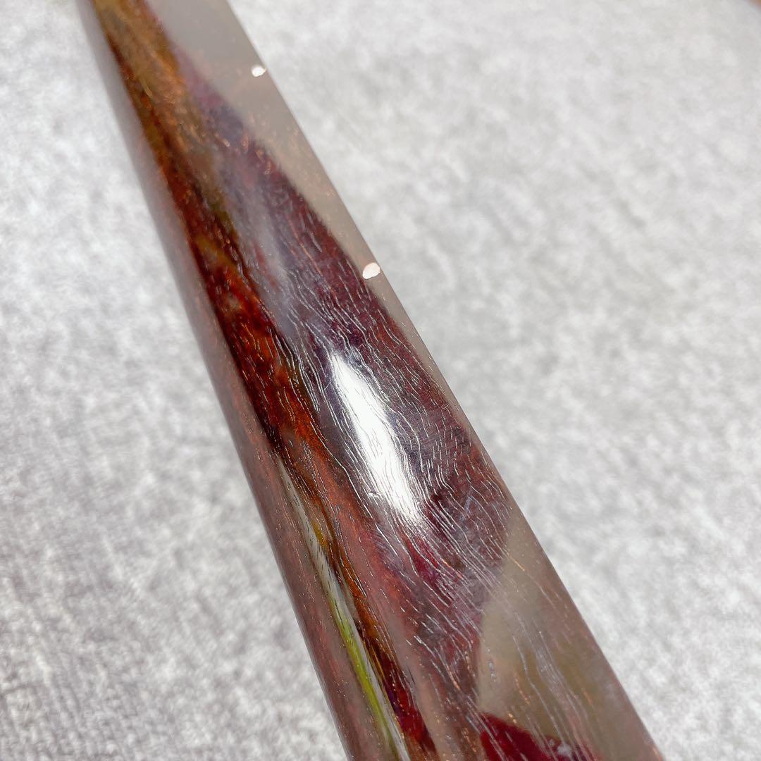 津軽三味線 丸打胴 2本溝 紅木 太棹 付属品多数 和楽器 民謡楽器